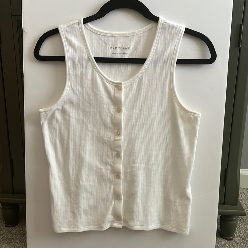 EVERLANE White Sleeveless Tank